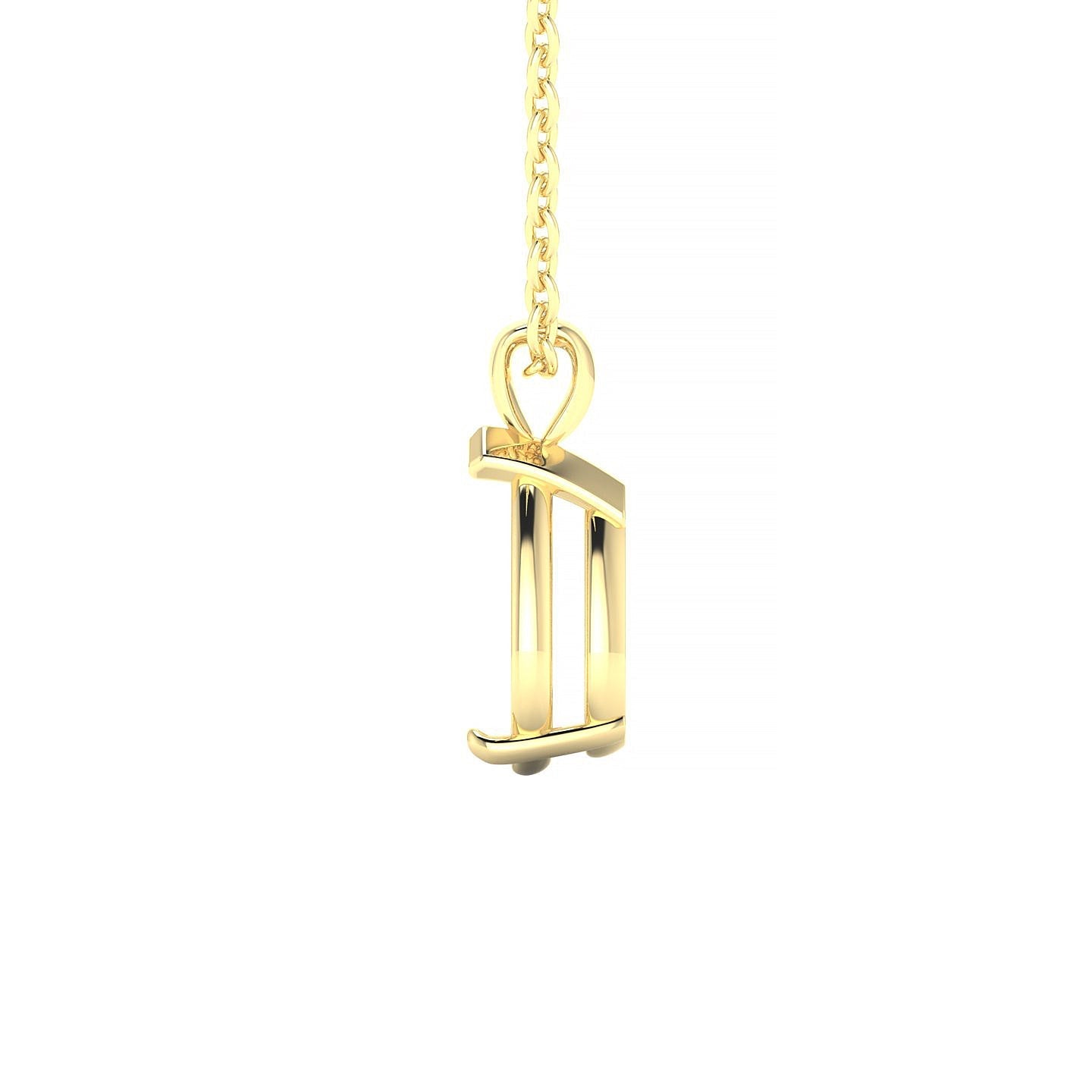 Drop Pear 2-2.99 ct | 18k Yellow Gold Solitaire Pendant
