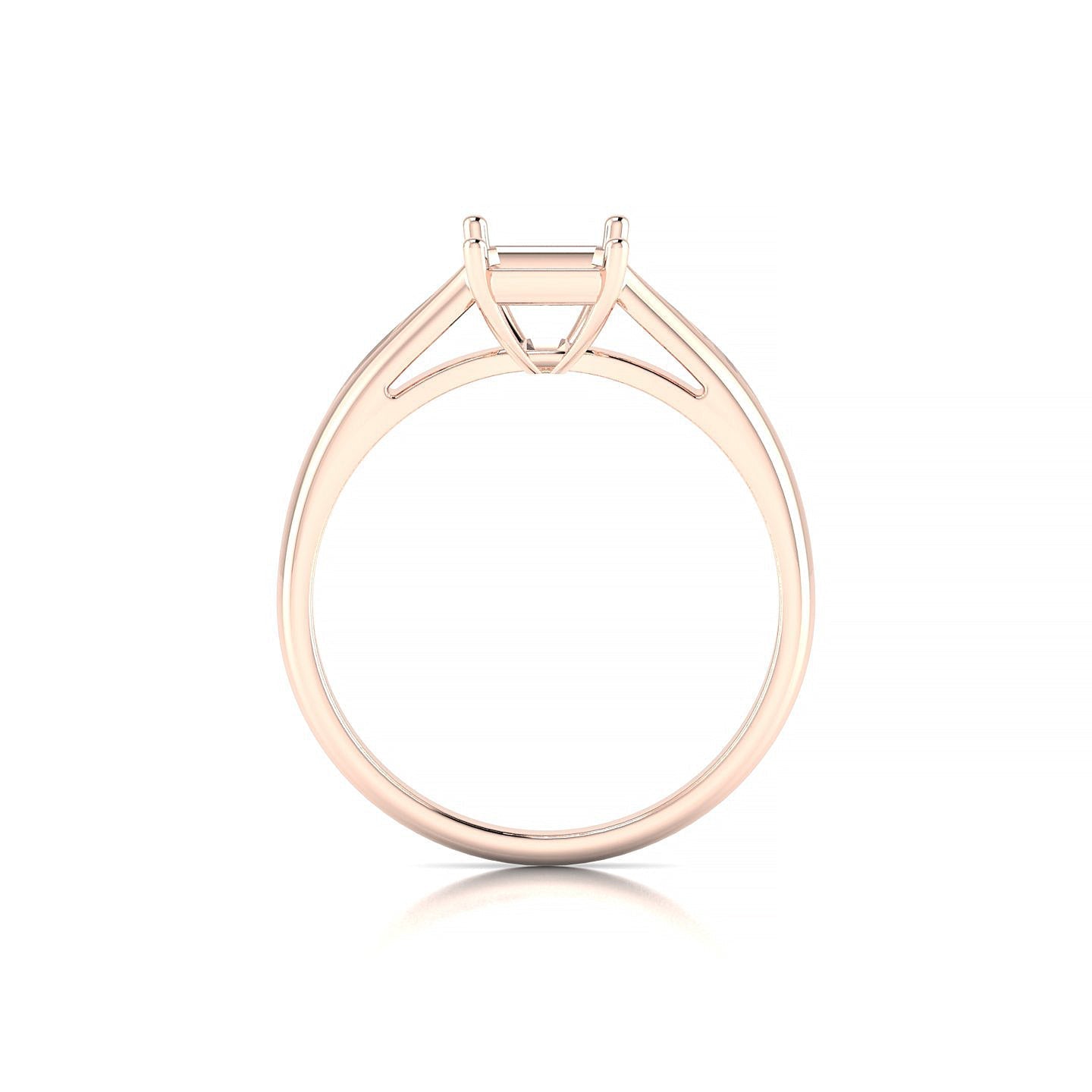 Forever Emerald 2-2.99 ct | 18k Rose Gold Solitaire Ring